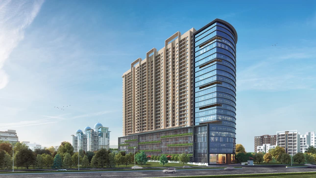 Midori Towers Commercial, Pimple Nilakh. Artistic impression.